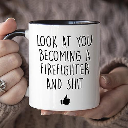 Future Firefighter Graduation for Men Funny | Ceramic Coffee Mug | 11 OZ