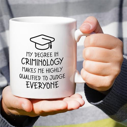 Funny Criminology Graduate Sarcastic or | Ceramic Coffee Mug | 11 OZ