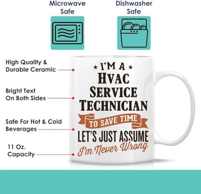 Graduation Gift Well I m Hvac Service | Ceramic Coffee Mug | 11 OZ
