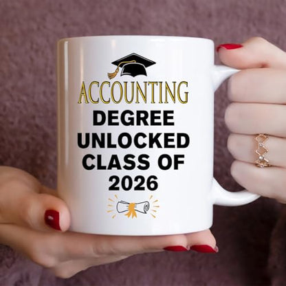 Accounting Degree Unlocked Class of 2026 | Ceramic Coffee Mug | 11 OZ