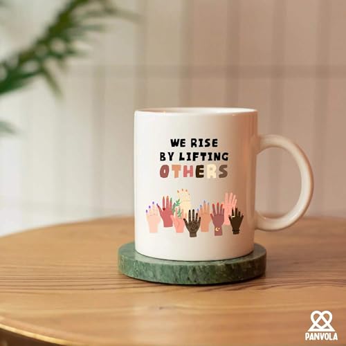 We Rise By Lifting Others Motivational Gifts | Ceramic Coffee Mug | 11 OZ