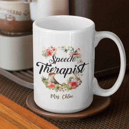 Customized Speech Therapist With Bird And | Customised Coffee Mug | 11 OZ