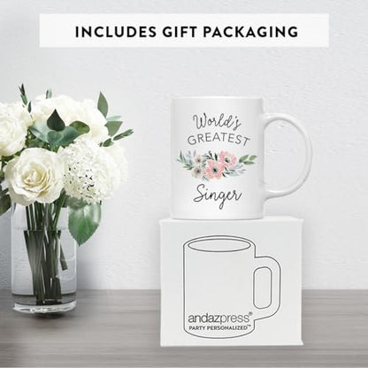 Gift for Women World s Greatest Singer | Ceramic Coffee Mug | 11 OZ
