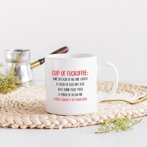 Fuckoffee Fuck Off Sarcastic Gifts to | Ceramic Coffee Mug | 11 OZ