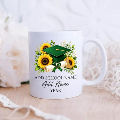 Personalized Graduation Cap Custom School | Customised Coffee Mug | 11 OZ