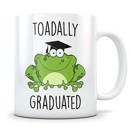 Frog Graduation Gifts Toad Pun for Future | Ceramic Coffee Mug | 11 OZ