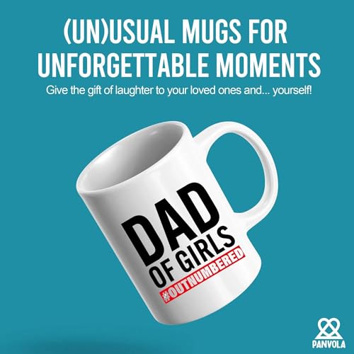 Dad Of Girls Outnumbered Gifts Fathers Day | Ceramic Coffee Mug | 11 OZ