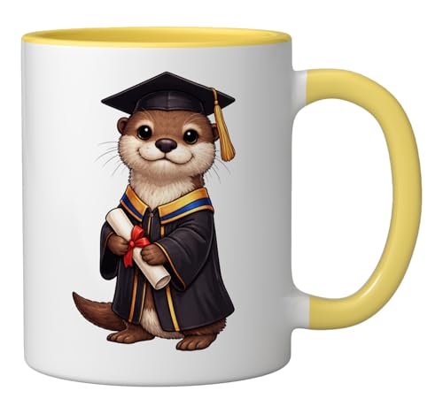 Cute Otter Graduation Student | Ceramic Coffee Mug | 11 OZ