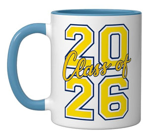 Class of 2026 Graduation Varsity Letters | Ceramic Coffee Mug | 11 OZ