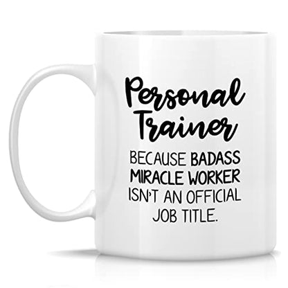 Funny Personal Trainer World s Best Fitness | Ceramic Coffee Mug | 11 OZ