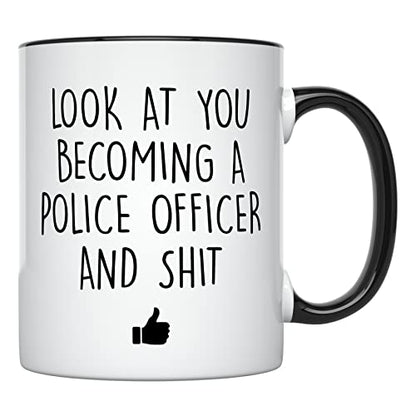 Police Academy Graduation Law Funny | Ceramic Coffee Mug | 11 OZ