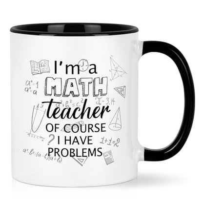 YHRJWN Math Teacher Gift I m a of Course Have | Ceramic Coffee Mug | 11 OZ
