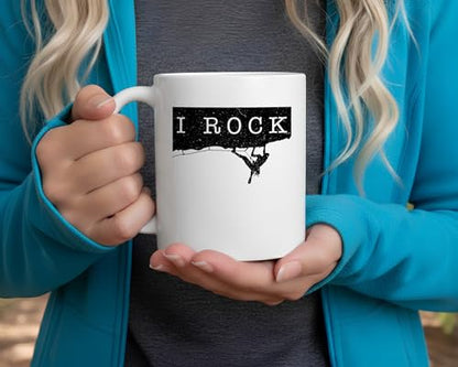 Funny Rock Climbing Gifts Climber Gift Idea | Ceramic Coffee Mug | 11 OZ