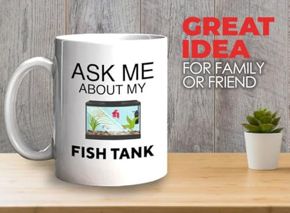 Bubble Hugs Fish Tank Lover Lovers Aquarist | Ceramic Coffee Mug | 11 OZ