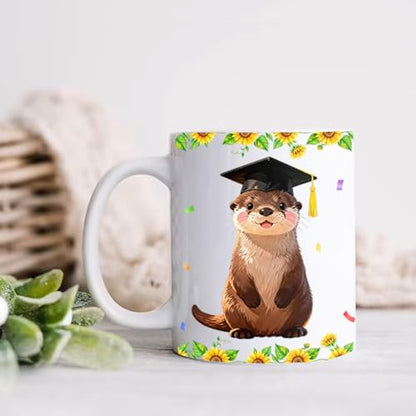 Customized Otter Graduation Personalized | Customised Coffee Mug | 11 OZ