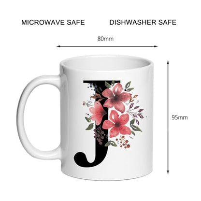 Personalized J Gifts Novelty Monogrammed | Customised Coffee Mug | 11 OZ
