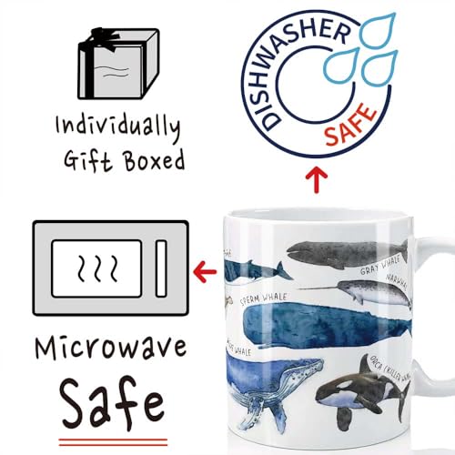 Graduation Gifts for Whale Lovers Funny Ocean | Ceramic Coffee Mug | 11 OZ