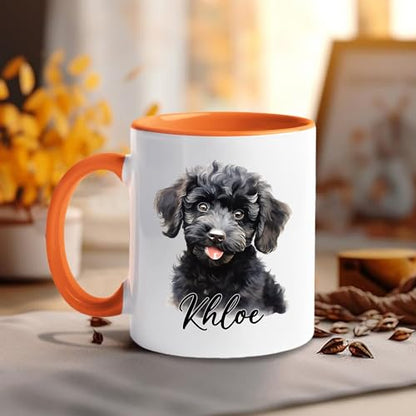Personalized Poodle Puppy Poodles Teacup | Customised Coffee Mug | 11 OZ