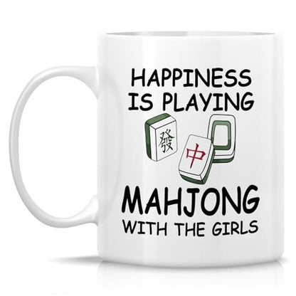 Funny Mahjong Lover or Humorous Sarcastic Gift | Ceramic Coffee Mug | 11 OZ