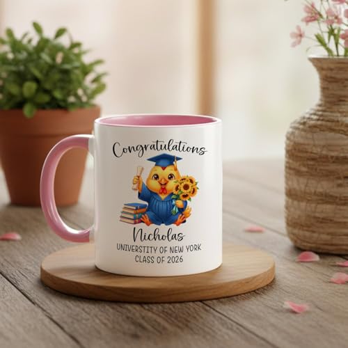 Custom Name School Class Chicken Graduation | Customised Coffee Mug | 11 OZ