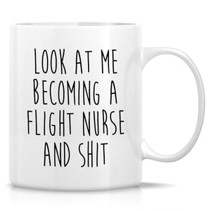Funny Flight Nurse Gift or Humorous for Nurses | Ceramic Coffee Mug | 11 OZ