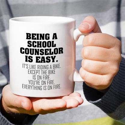 Funny School Counselor or Humorous Sarcastic | Ceramic Coffee Mug | 11 OZ