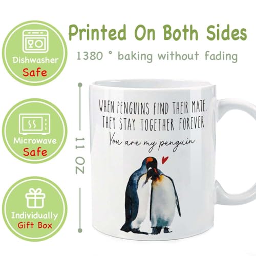 You Are My Penguin I Love Gifts for Him Her | Ceramic Coffee Mug | 11 OZ