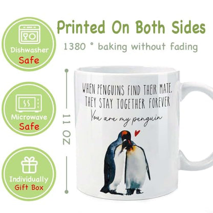 You Are My Penguin I Love Gifts for Him Her | Ceramic Coffee Mug | 11 OZ