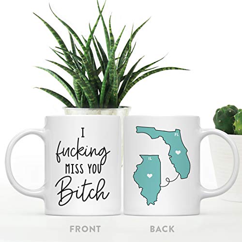 Funny Rude Long Distance Self Isolation Gag | Ceramic Coffee Mug | 11 OZ