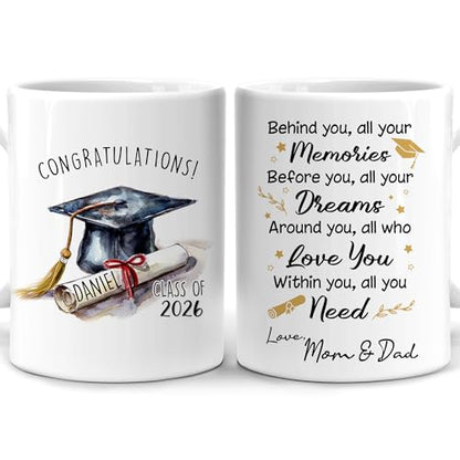 Hyturtle Personalized Graduation Gifts for | Customised Coffee Mug | 11 OZ