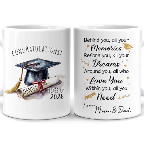 Hyturtle Personalized Graduation Gifts for | Customised Coffee Mug | 11 OZ