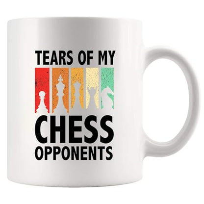 Tears Of My Chess Opponents Gifts Player Coach | Ceramic Coffee Mug | 11 OZ