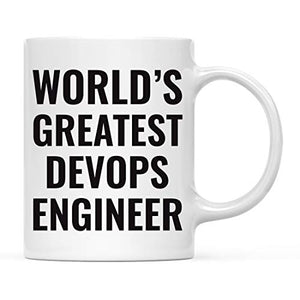 Gift for Men or Women World s Greatest Devops | Ceramic Coffee Mug | 11 OZ