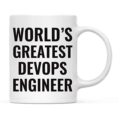 Gift for Men or Women World s Greatest Devops | Ceramic Coffee Mug | 11 OZ