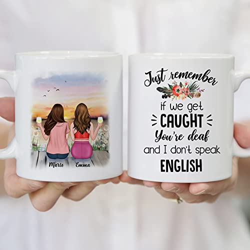 GOSSBY Personalized Custom 2 Sisters Just | Customised Coffee Mug | 11 OZ