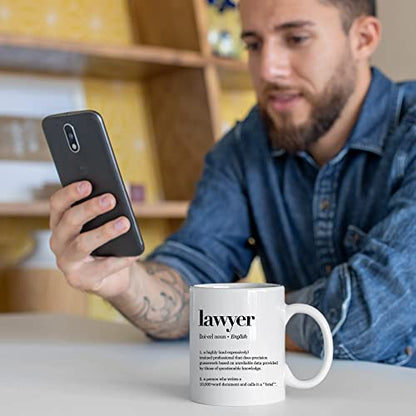 Lawyer Definition Gifts Law Student Graduation | Ceramic Coffee Mug | 11 OZ
