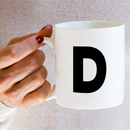 Initial A-Z Alphabet Monogrammed Scholar | Ceramic Coffee Mug | 11 OZ