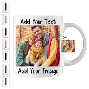 Custom with Picture Personalized Add Your | Customised Coffee Mug | 11 OZ