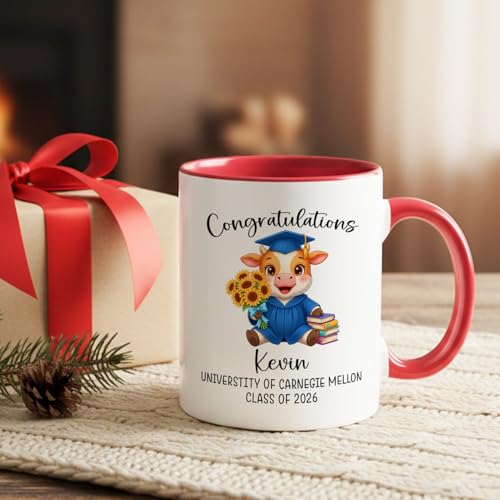 Personalized Name School Class Cow | Customised Coffee Mug | 11 OZ