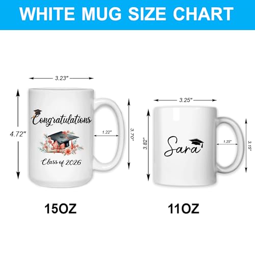 Hyturtle Personalized Graduation Gift For | Customised Coffee Mug | 11 OZ