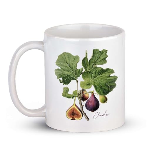 Fruit Themed Unique Fig Travel Customized | Customised Coffee Mug | 11 OZ