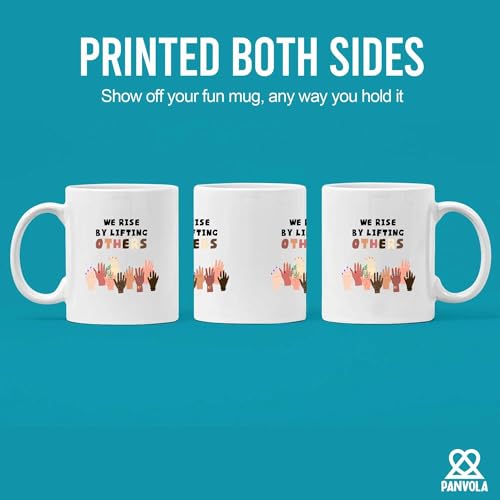 We Rise By Lifting Others Motivational Gifts | Ceramic Coffee Mug | 11 OZ