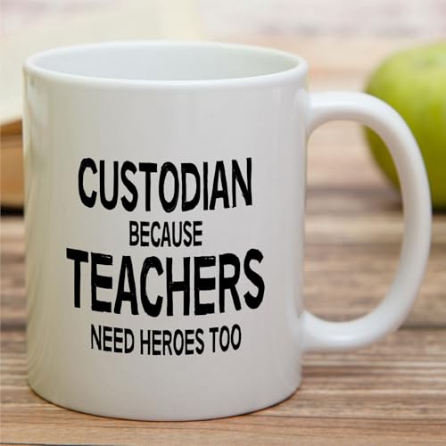 Funny for School Custodian Teacher Assistant | Ceramic Coffee Mug | 11 OZ