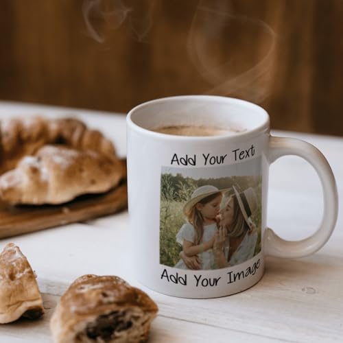 Personalized Photos with Text Customizable | Customised Coffee Mug | 11 OZ