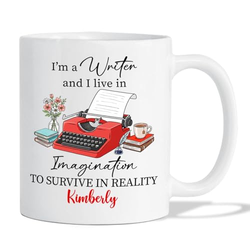 I m A Writer Live In Imagination To Survive | Customised Coffee Mug | 11 OZ