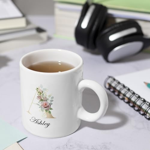 Custom Monogrammed Personalized with | Customised Coffee Mug | 11 OZ