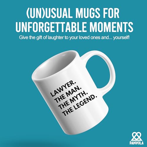 Lawyer The Man Myth Legend Law Students Judge | Ceramic Coffee Mug | 11 OZ