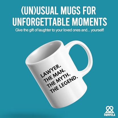 Lawyer The Man Myth Legend Law Students Judge | Ceramic Coffee Mug | 11 OZ