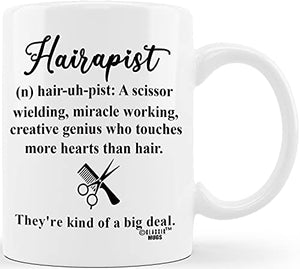 Hairapist Miracle Worker Funny Hairstylist | Ceramic Coffee Mug | 11 OZ