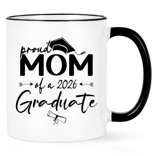 YHRJWN Graduation Gift for Mom Proud of A 2026 | Ceramic Coffee Mug | 11 OZ